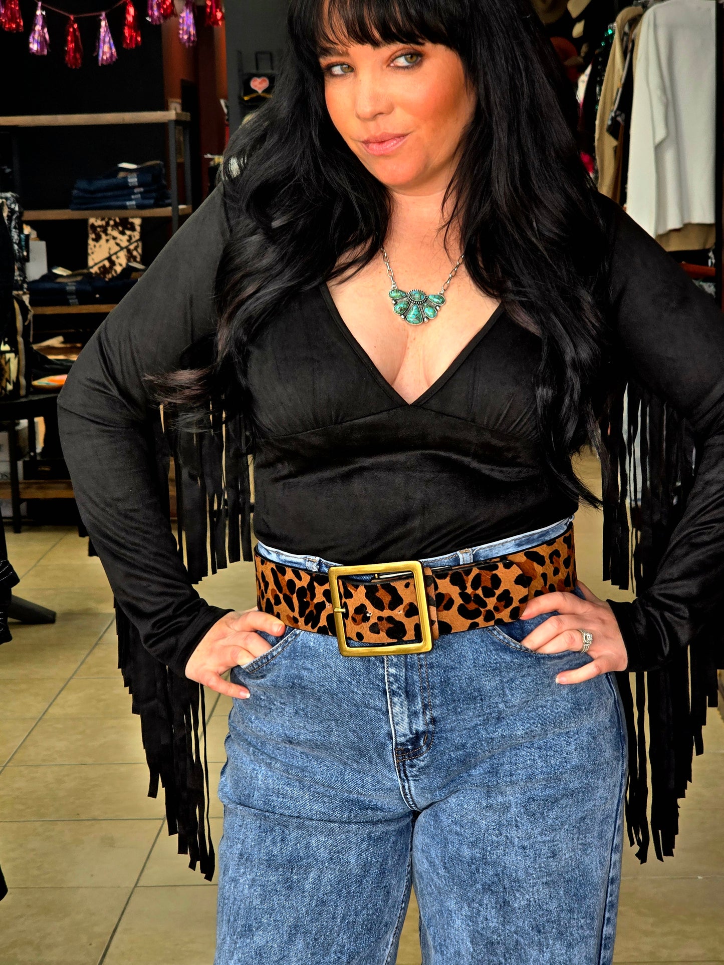 MaMa'Cita Fringe Bodysuit90s