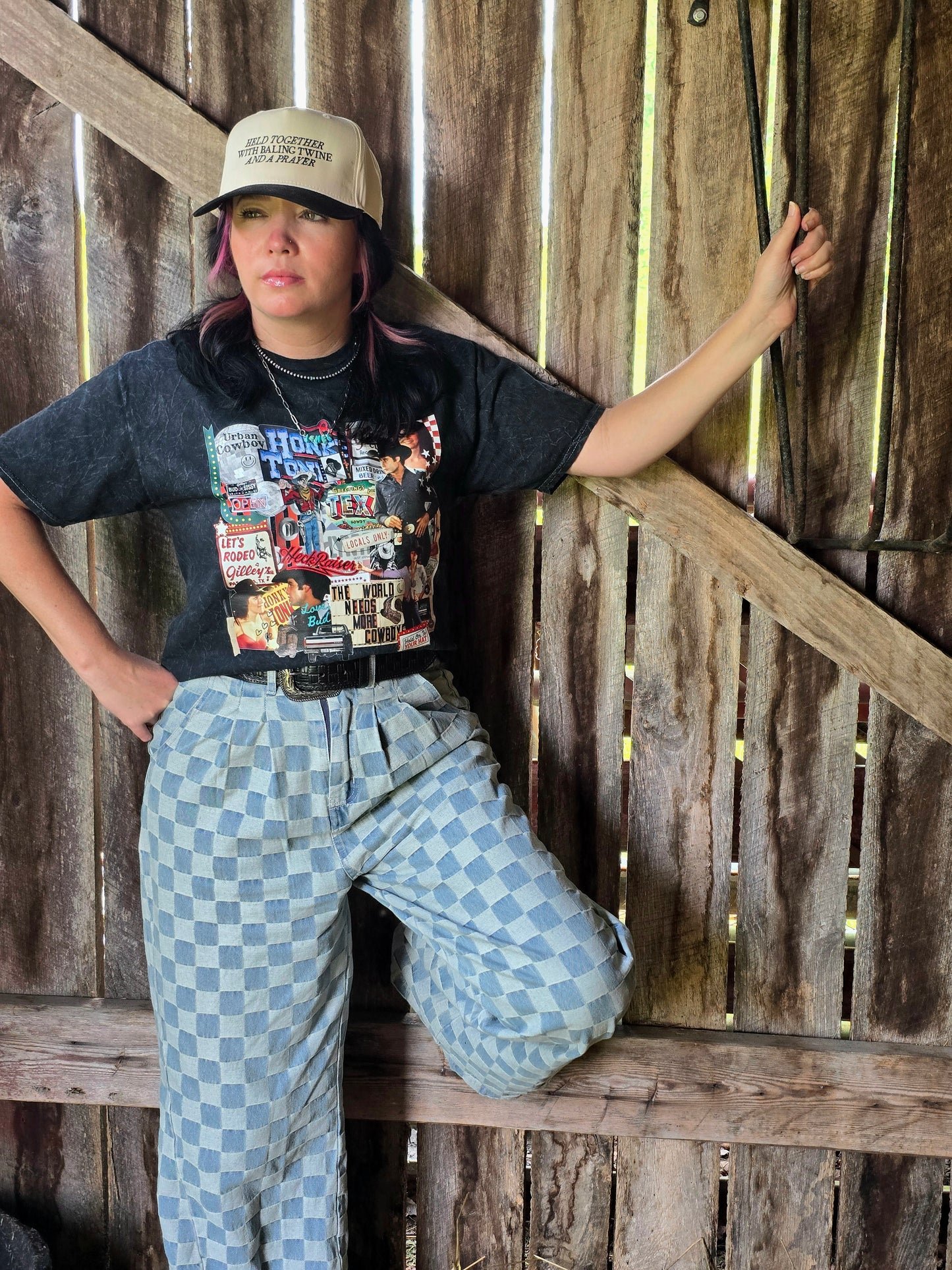 Urban Cowboy Collage Tee