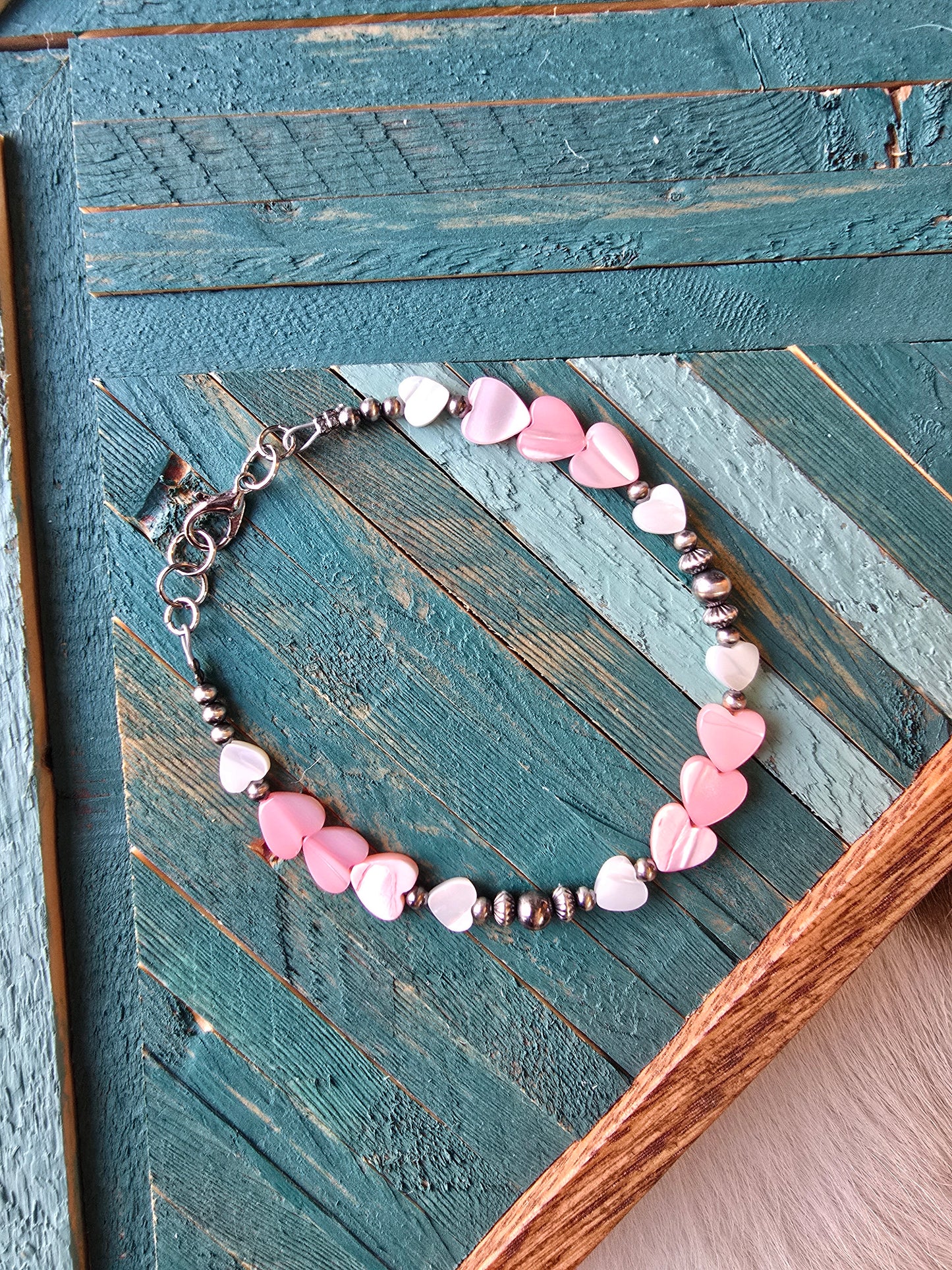 Blushing Hearts Bracelet