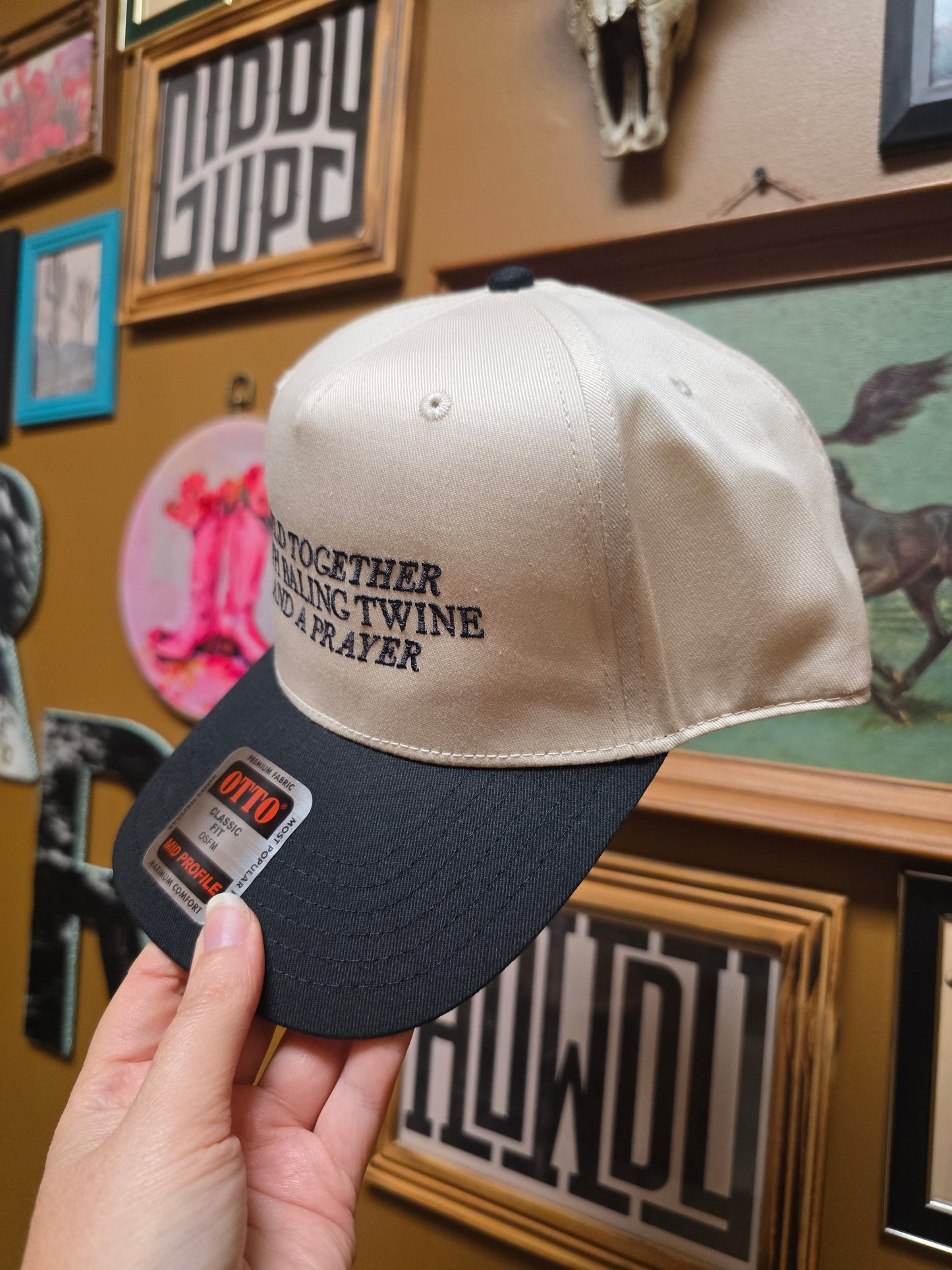 Baling Twine & Prayer Trucker Hat