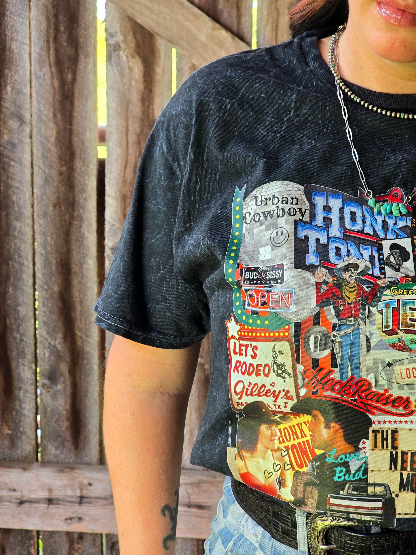 Urban Cowboy Collage Tee