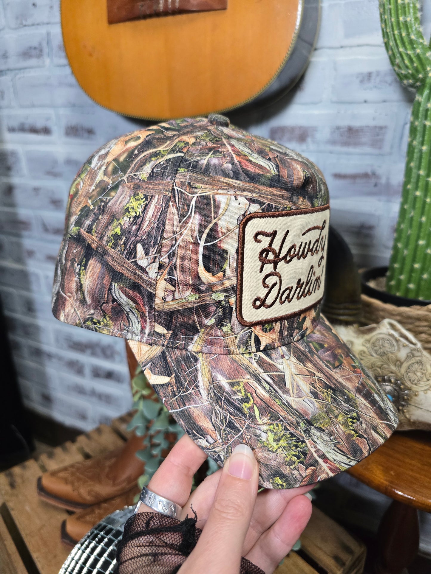 Howdy Darlin Camo Trucker Hat