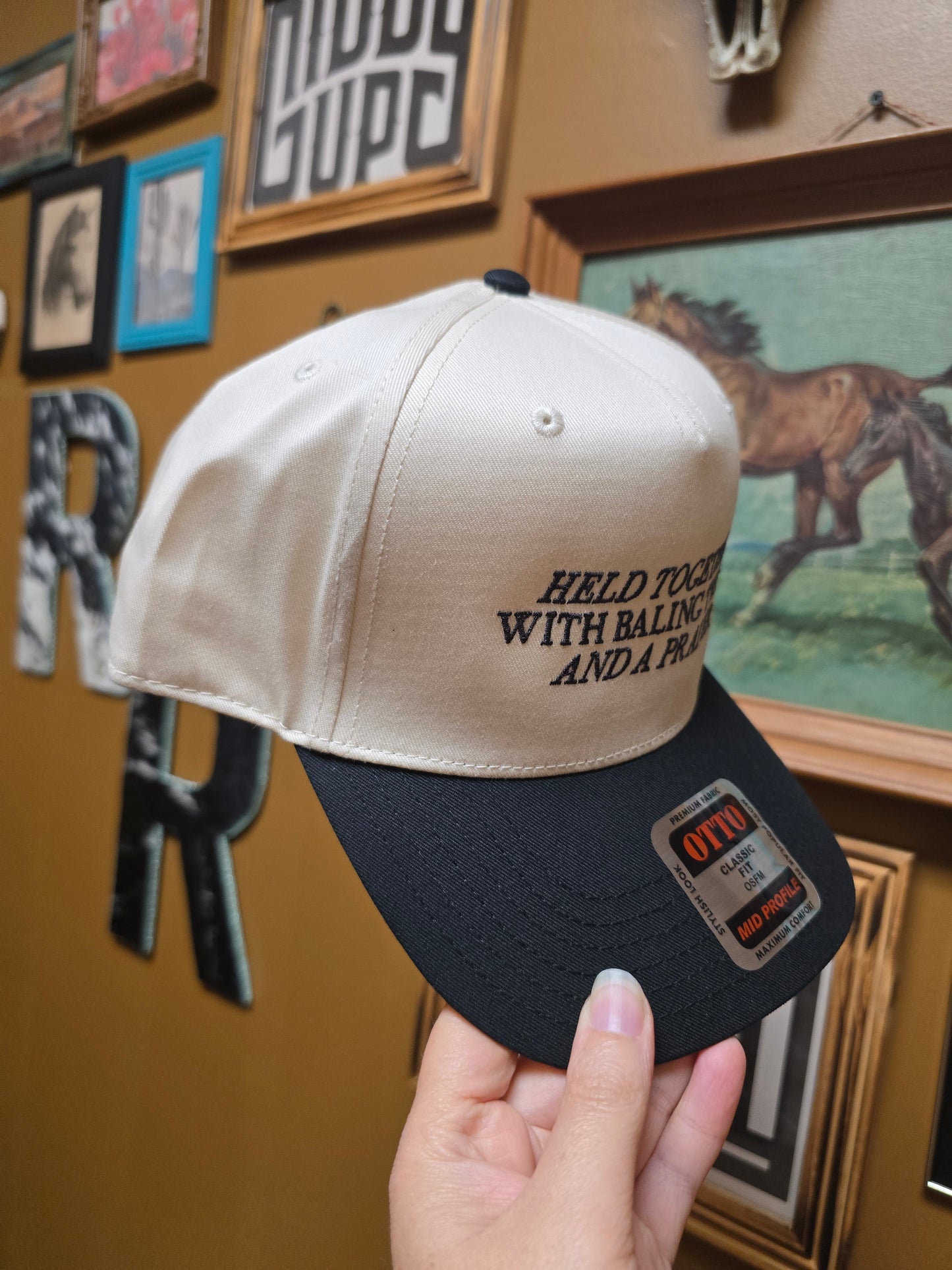 Baling Twine & Prayer Trucker Hat