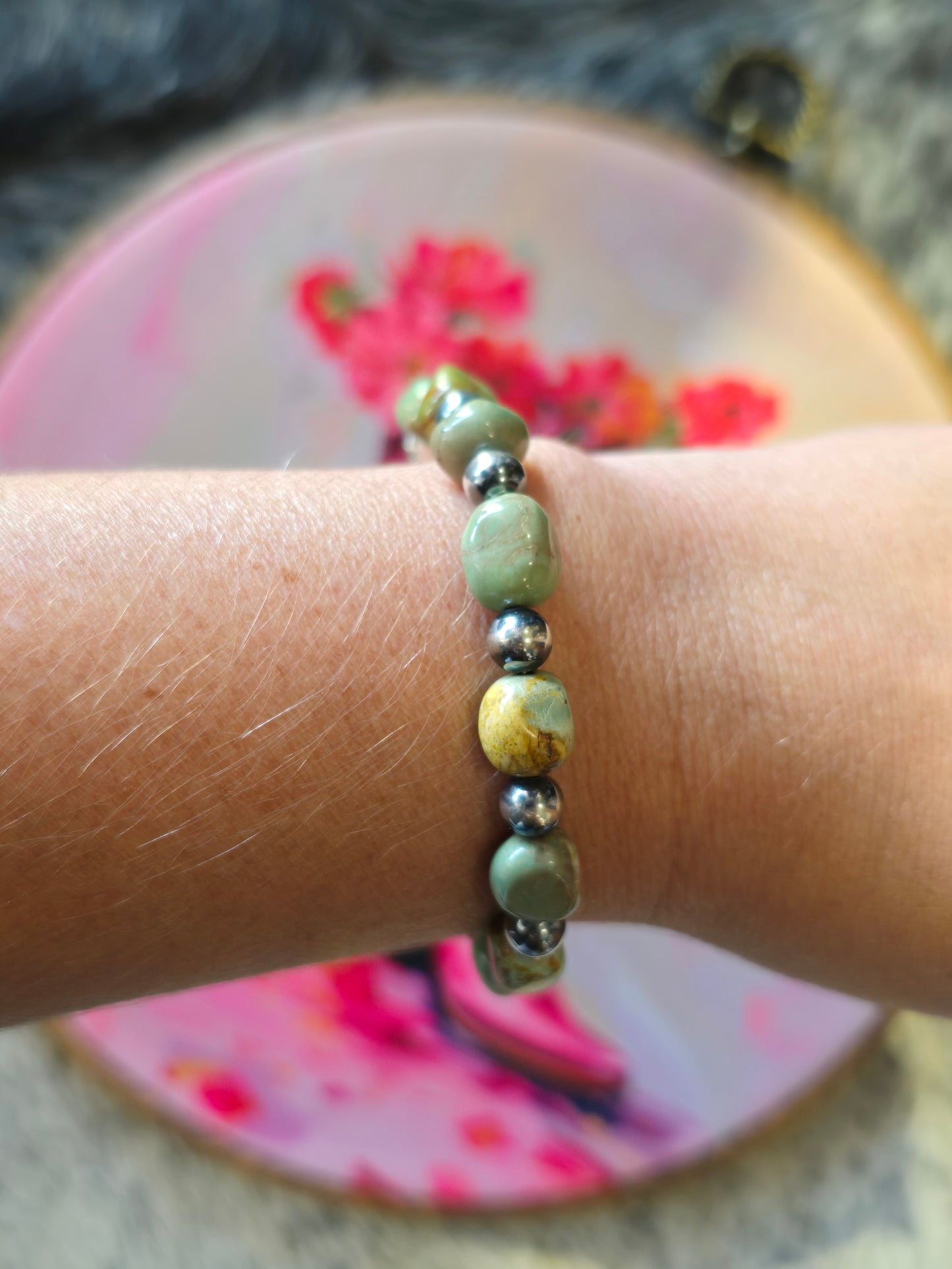 Lawton Nugget & Pearl Bracelet