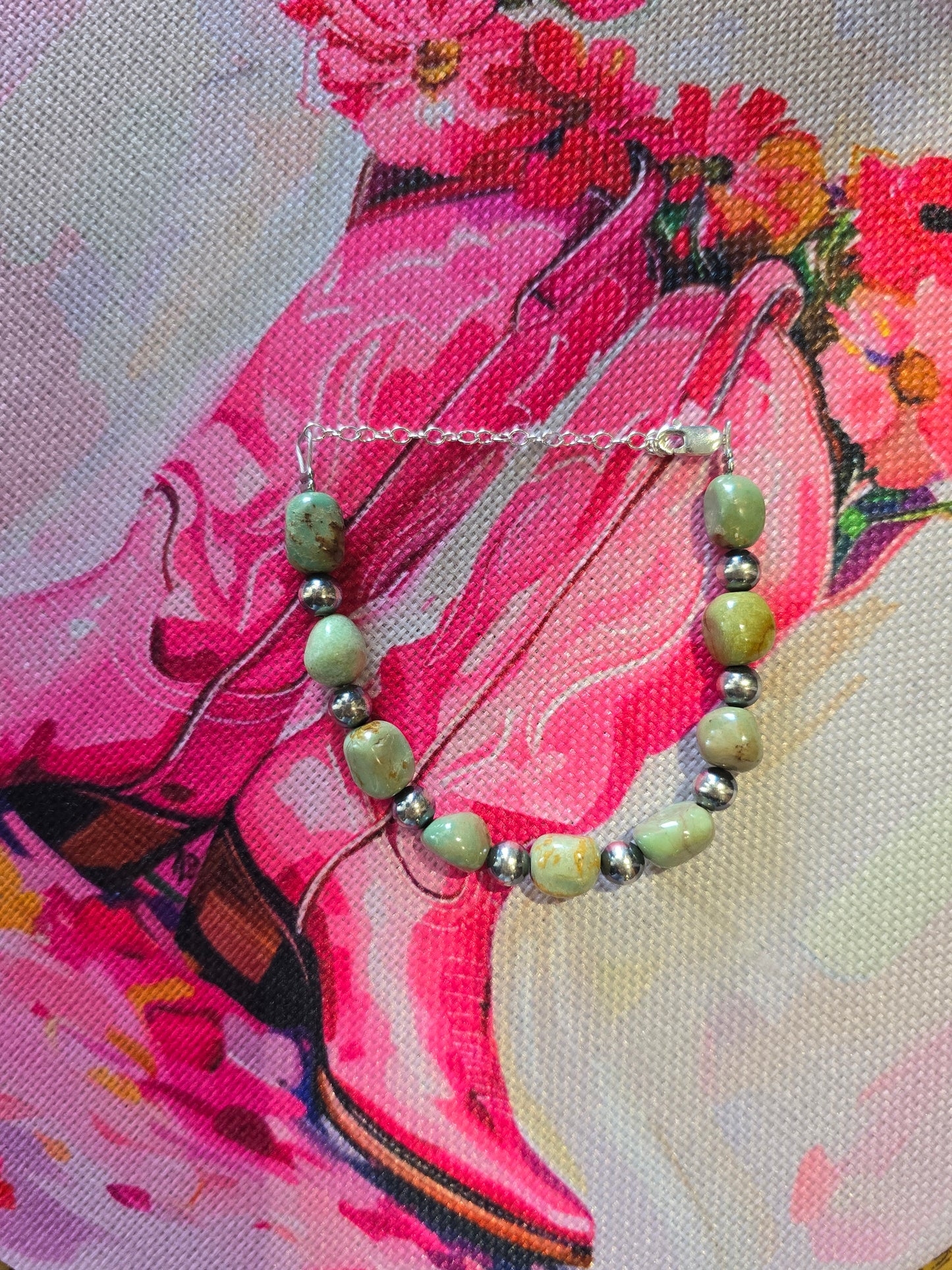 Lawton Nugget & Pearl Bracelet