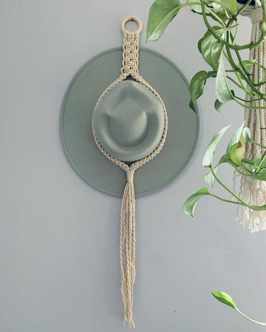 Macrame Hat Holder