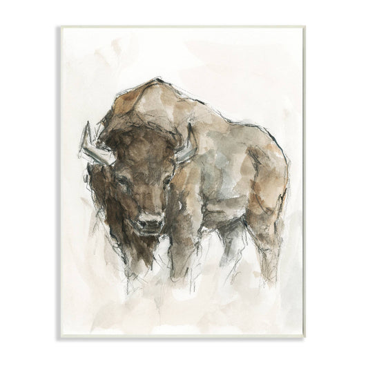 Plaque murale de buffle