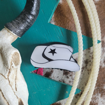 Western Hat Claw Clip