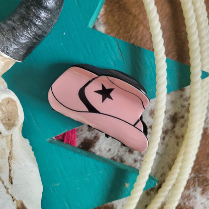 Western Hat Claw Clip
