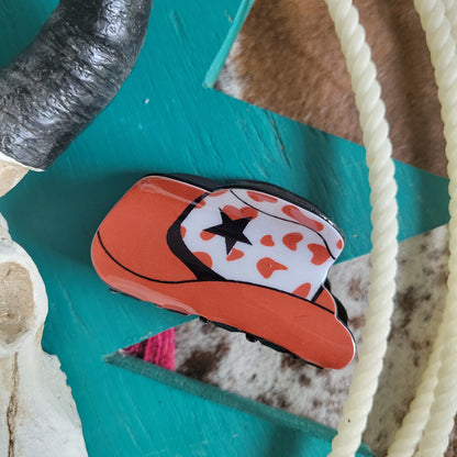 Western Hat Claw Clip