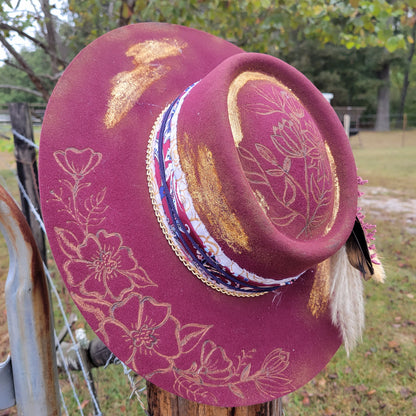 Chapeau Fedora Tige D'Or