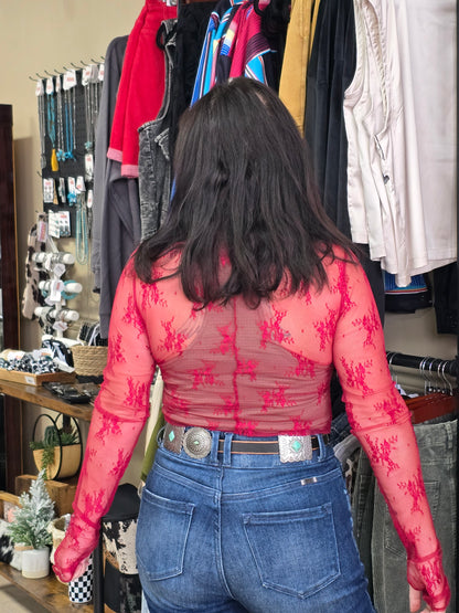 Sydney Lace Mesh [burgundy]