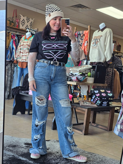 Boot Stitch Tee [black]