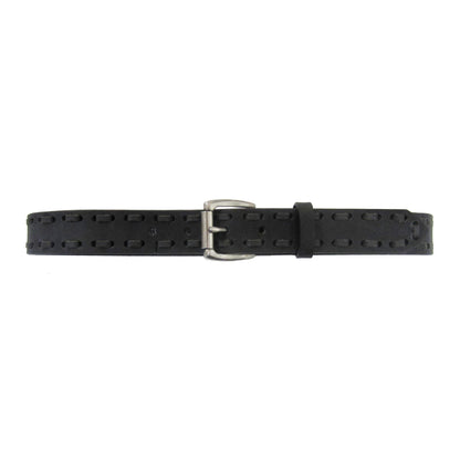 Cinturón con borde con cordones para niños [negro]