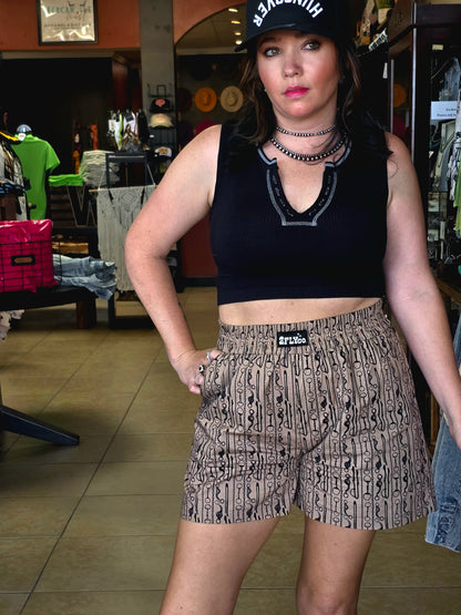 Y2K Crop Tank [Black]