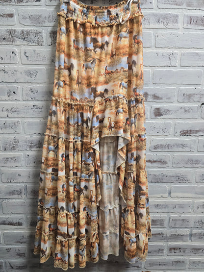 Wild Horses Ruffle Skirt