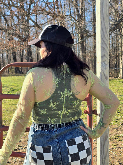 Sydney Lace Mesh [lime]