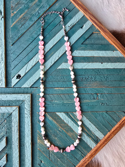 Blushing Hearts Necklace