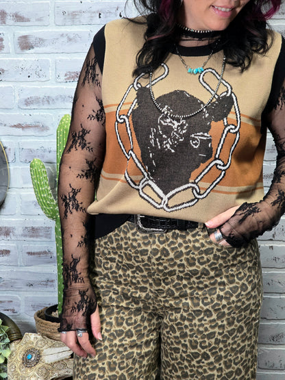 Bull Knit Vest