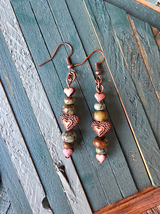 Copper Love Earrings