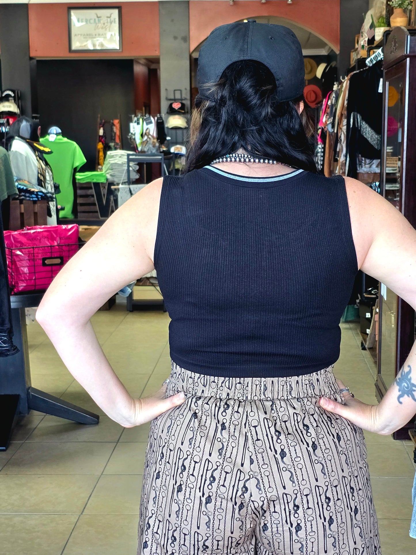 Y2K Crop Tank [Black]