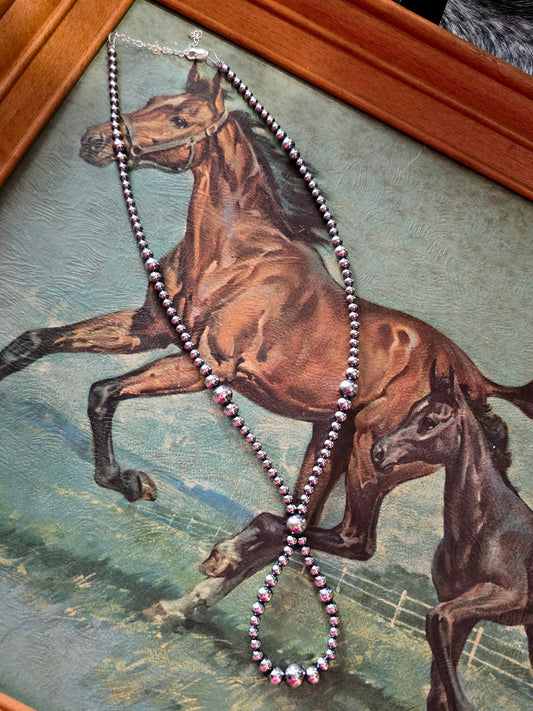 Milano 17" Graduated Pearl Hoop Necklace