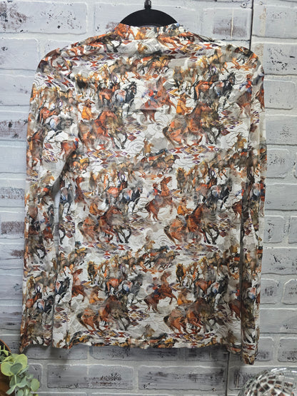 Buckaroo Lace Mesh Top
