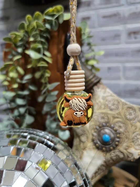 Brown Highland Cow Hanging Diffuser