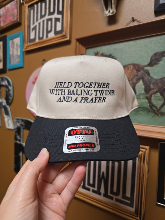 Baling Twine & Prayer Trucker Hat