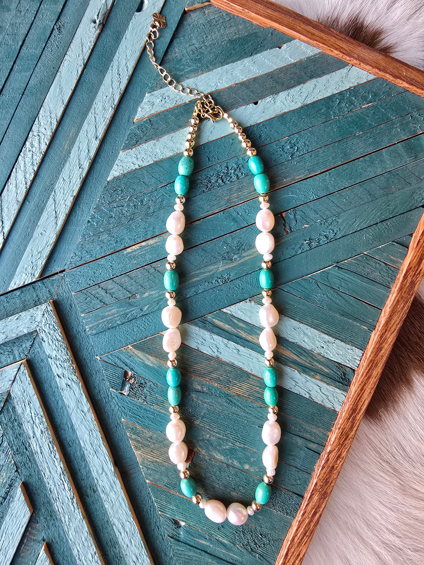 Golden Prairie Moon Necklace