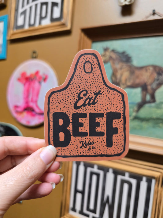 Eat Beef Sticker