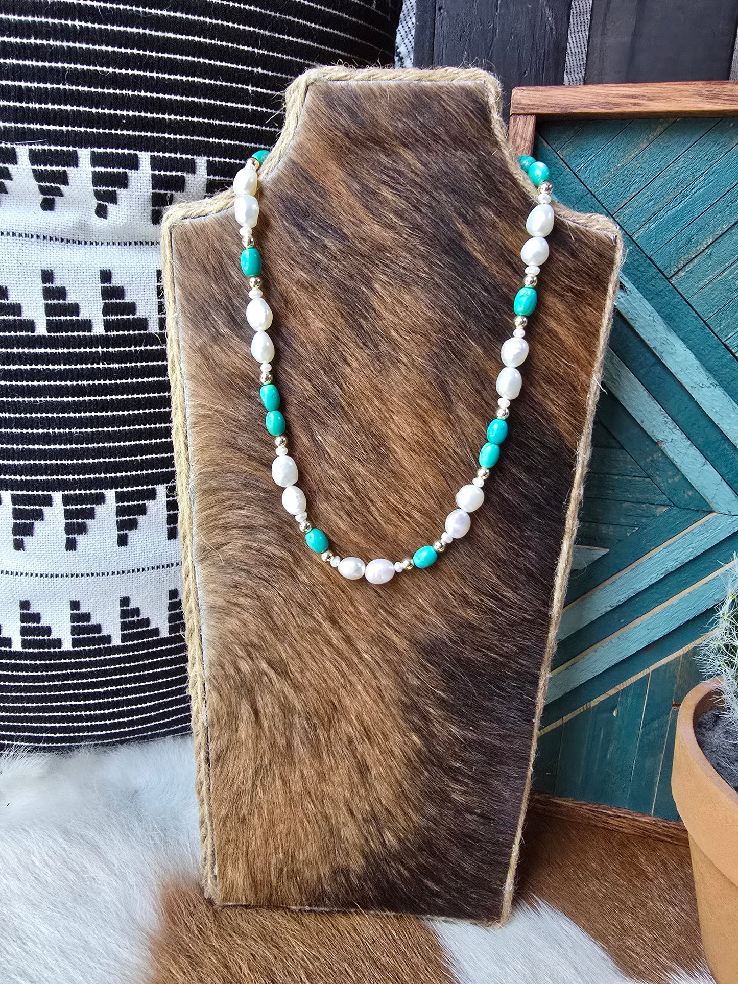 Golden Prairie Moon Necklace