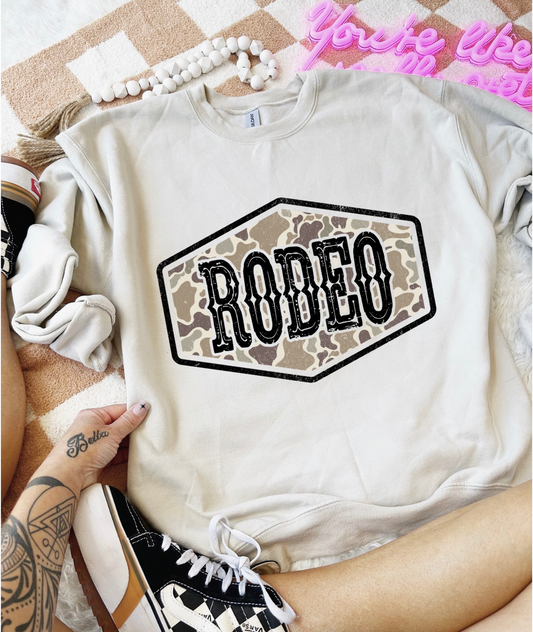 Camo Rodeo Crewneck