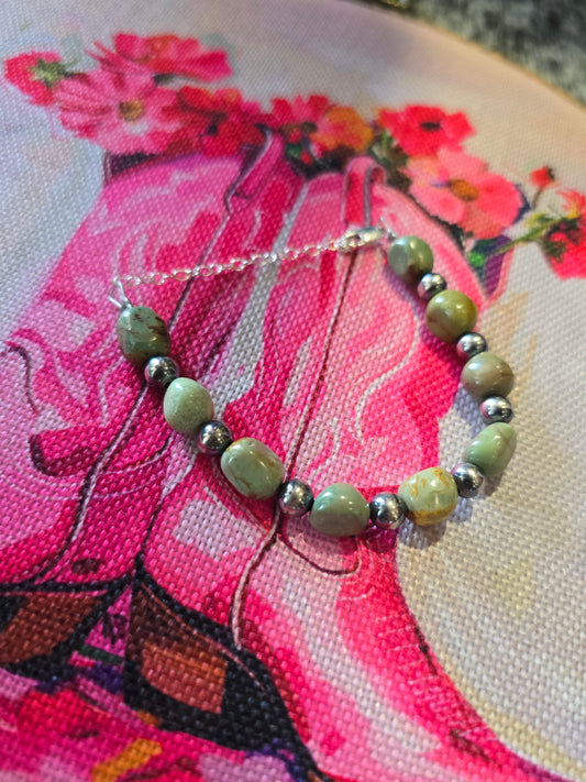 Lawton Nugget & Pearl Bracelet