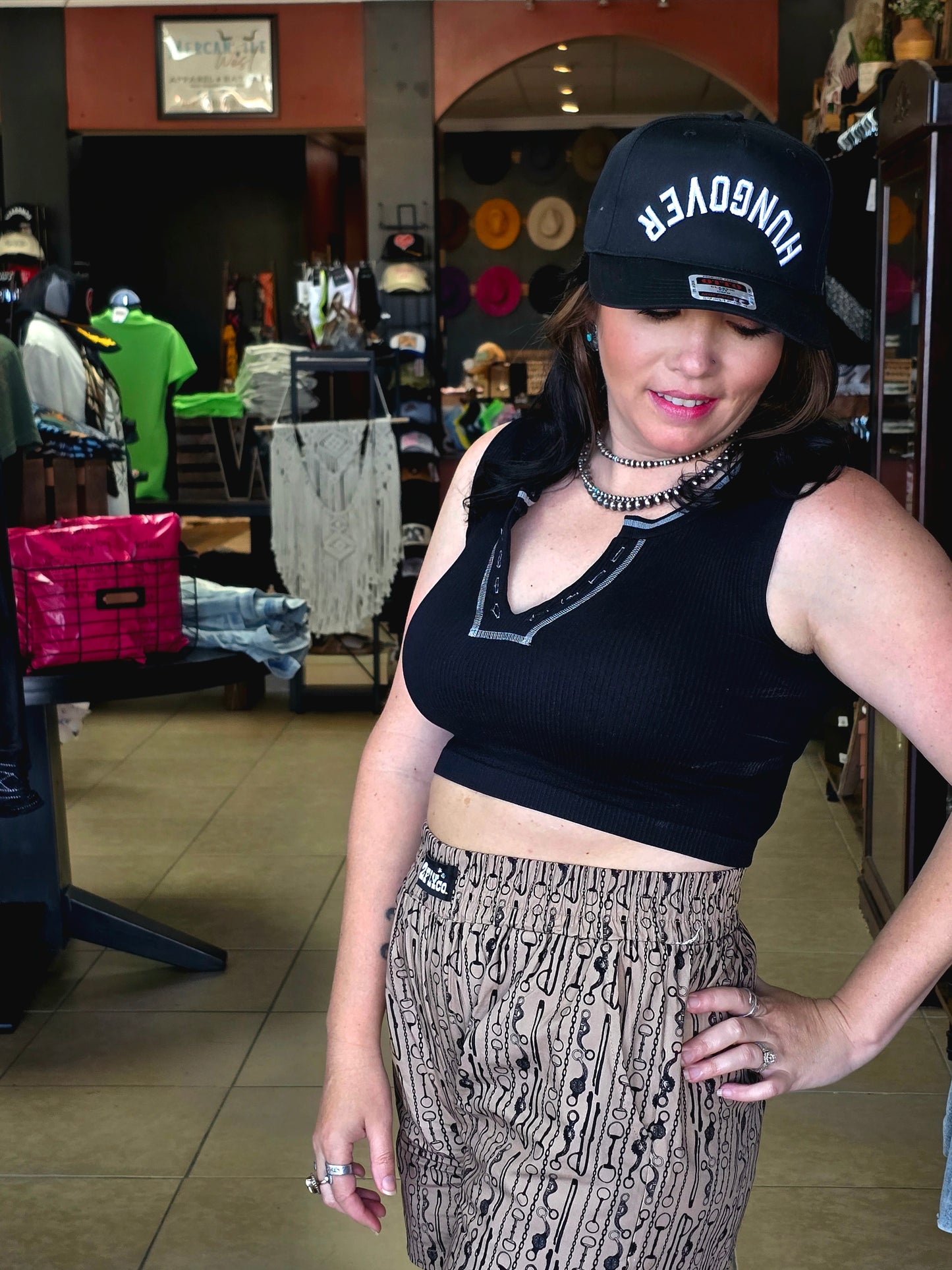 Y2K Crop Tank [Black]