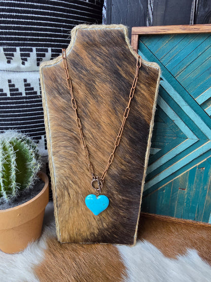 Promised Heart Pendant Necklace [copper]
