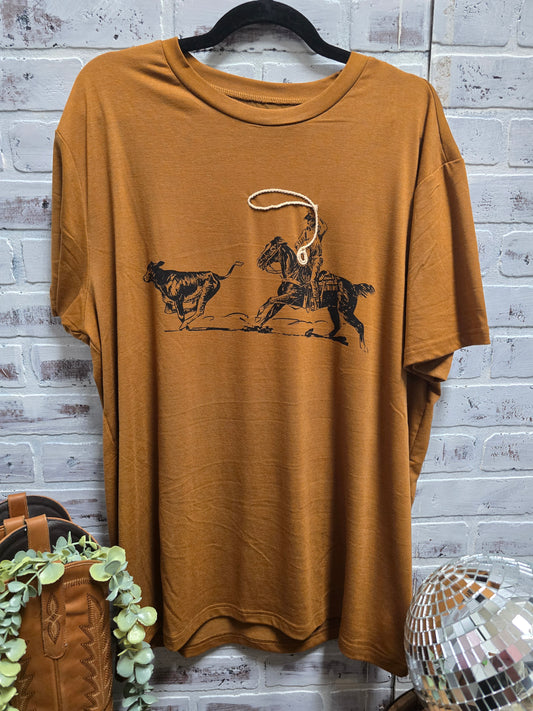 Ridin N Ropin Tee