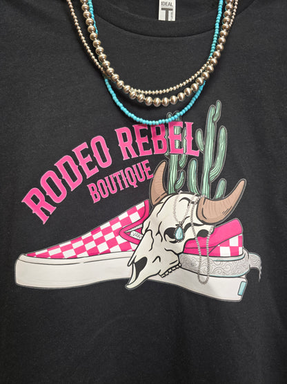 Rodeo Rebel Vans Crop Tee