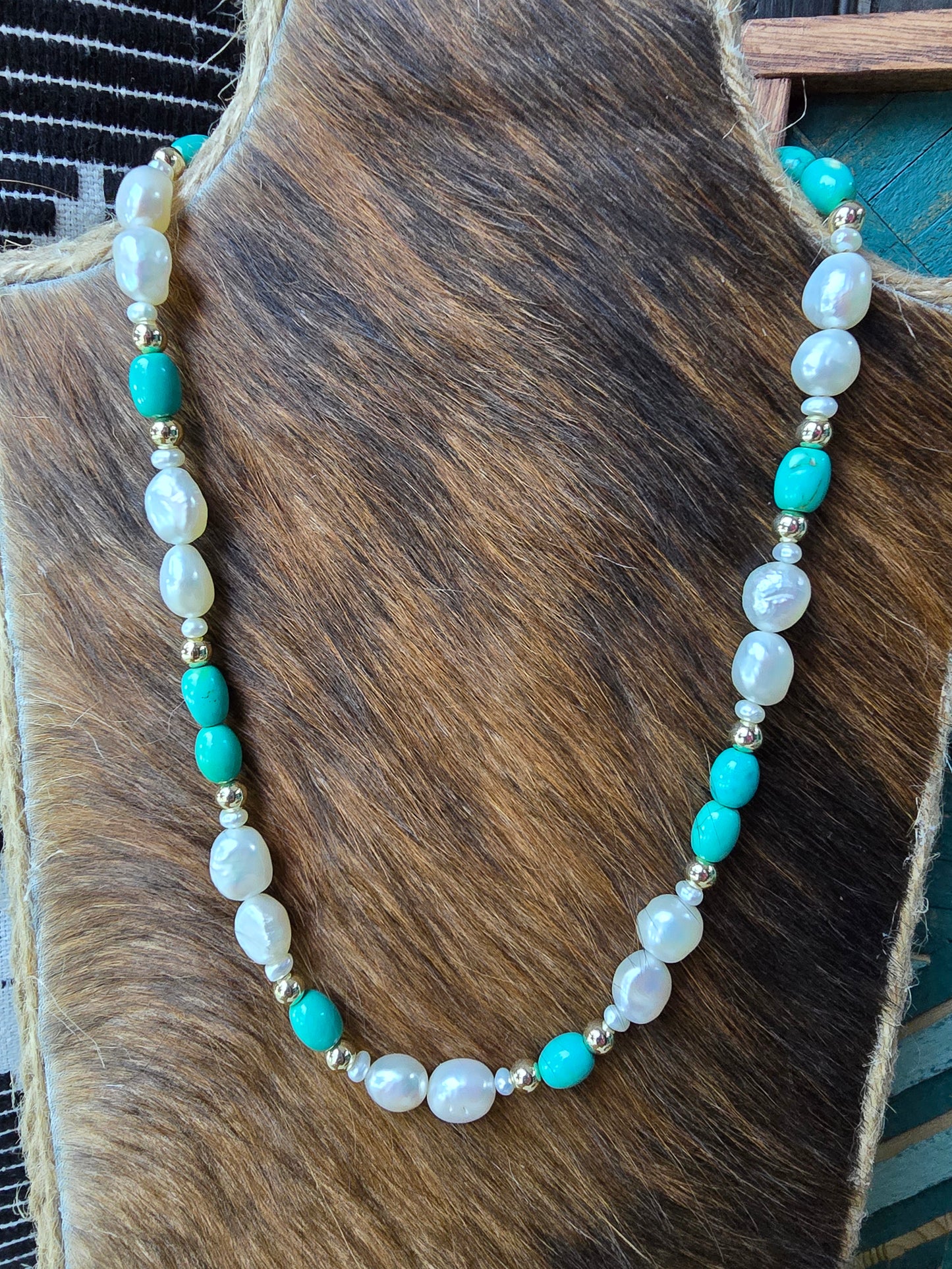 Golden Prairie Moon Necklace