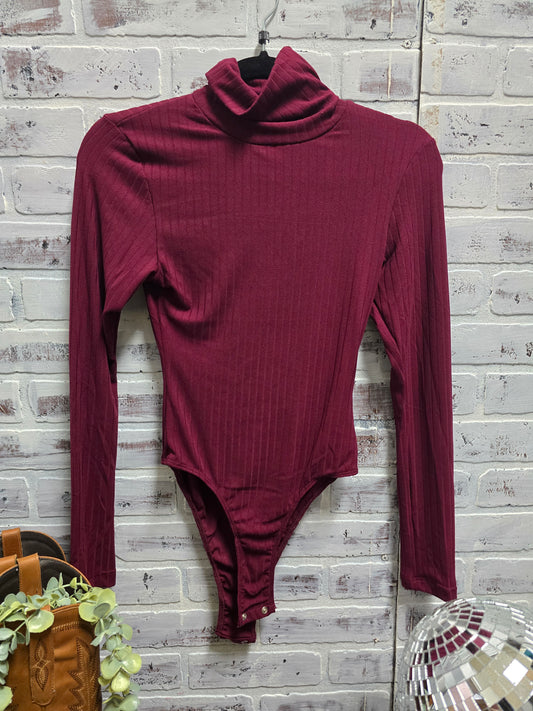 Aubrey Turtleneck Bodysuit [burgundy]