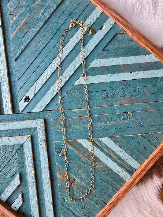 Linked in Love Necklace [gold]