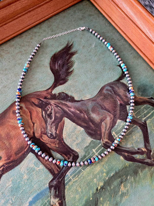 Lapis Pearl 18" Necklace