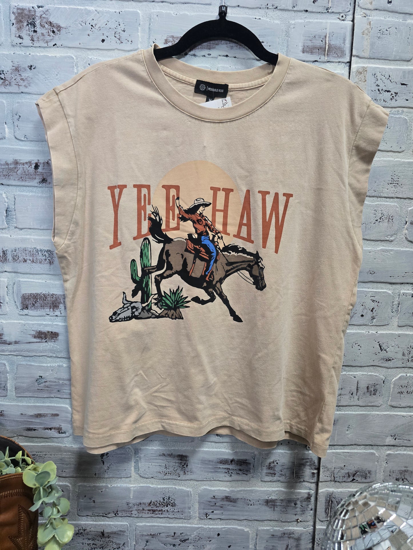 YeeHaw Cap Sleeve Tee