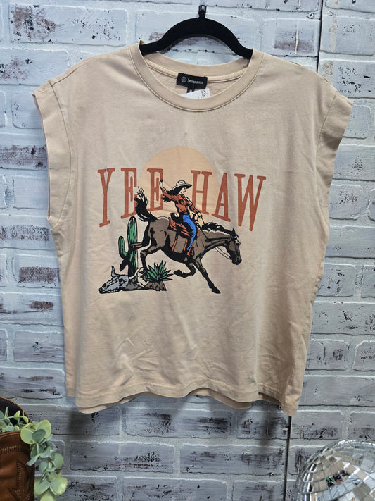 YeeHaw Cap Sleeve Tee