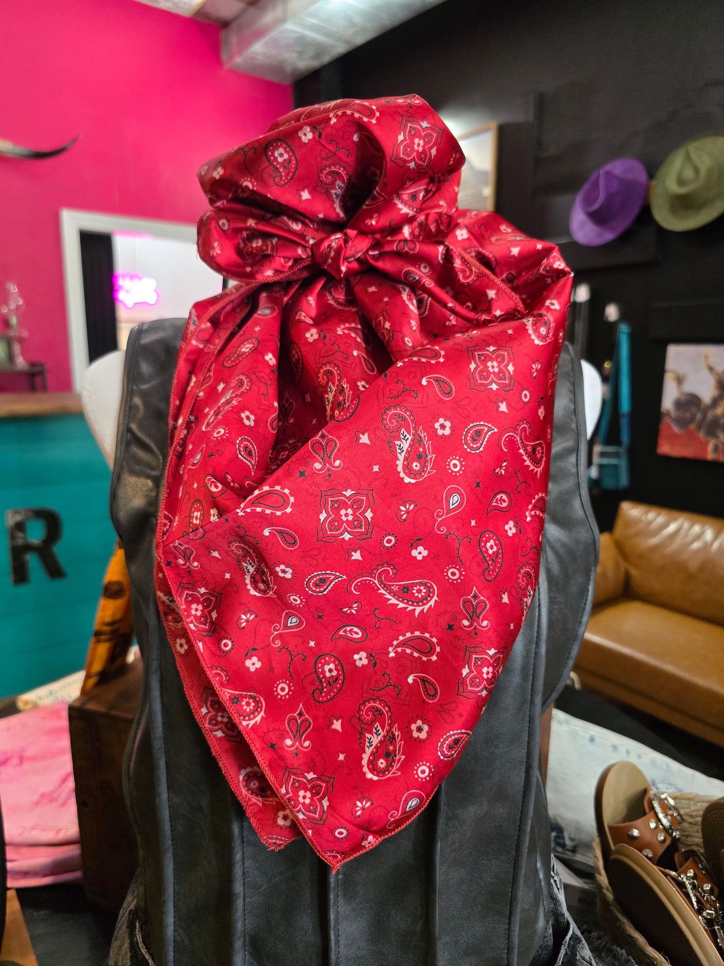 Bandana Babe Wild Rag [red]