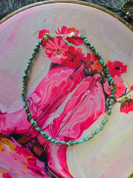 Chipped Turquoise Choker [green]