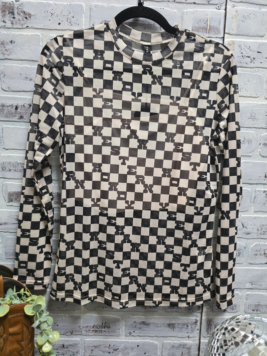 Slang Bang Mesh Top