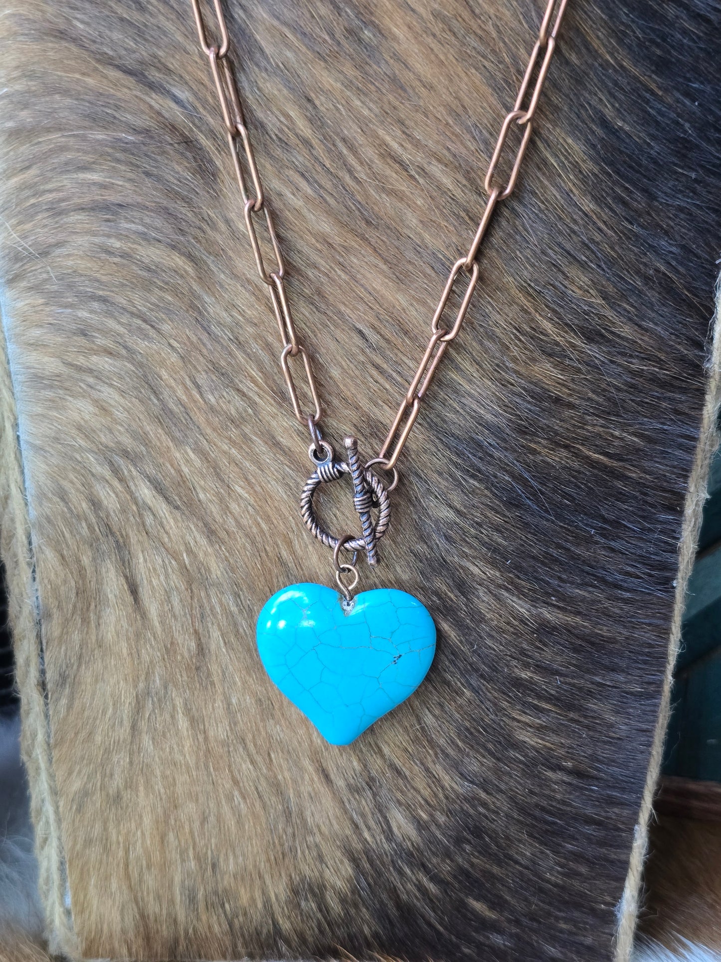 Promised Heart Pendant Necklace [copper]
