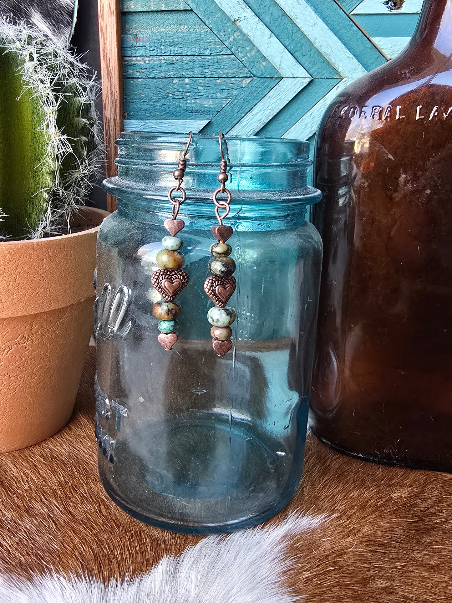 Copper Love Earrings