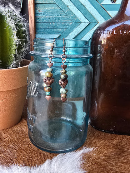 Copper Love Earrings